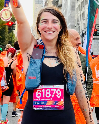 summer willis at race finish